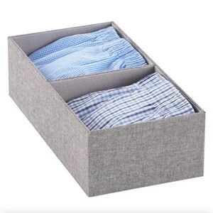 NWT Cambridge Drawer Organizer 2-Section in Grey (but looks brown)